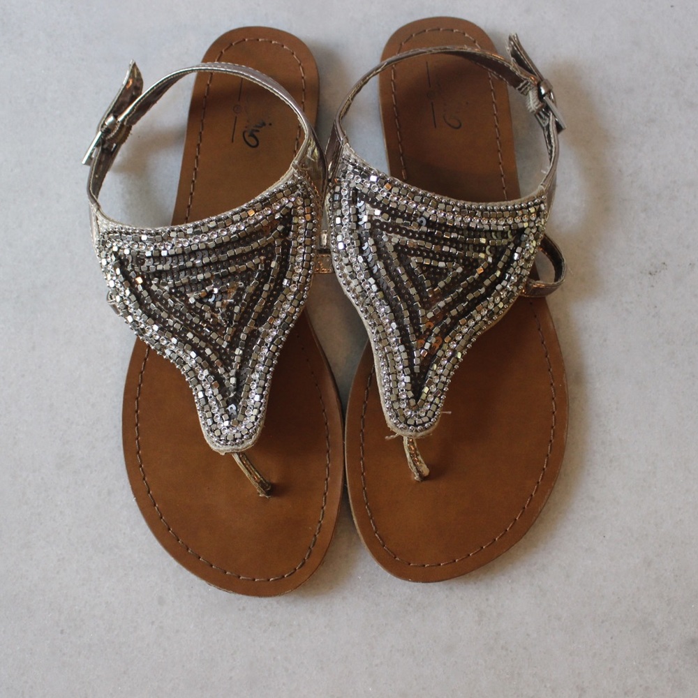 Cute rhinestone sandals